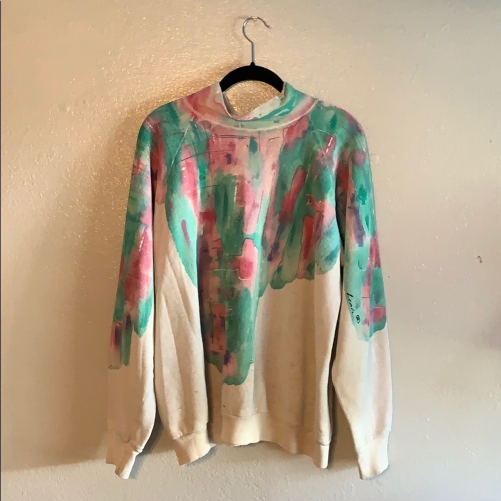 Tie die 90s sweater